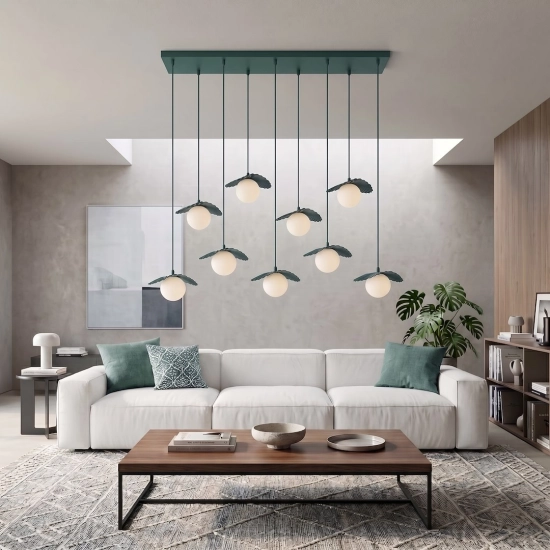 Lampa wisząca FLORA 9 OLIVE GREEN 1867/9 EMIBIG