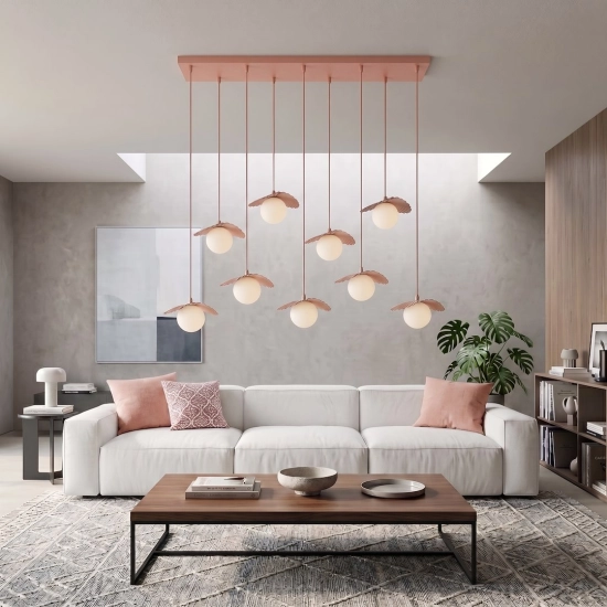Lampa wisząca FLORA 9 CORAL 1868/9 EMIBIG