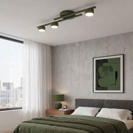 Lampa sufitowa FRAGMENT 3 OLIVE GREEN 1870/3 EMIBIG