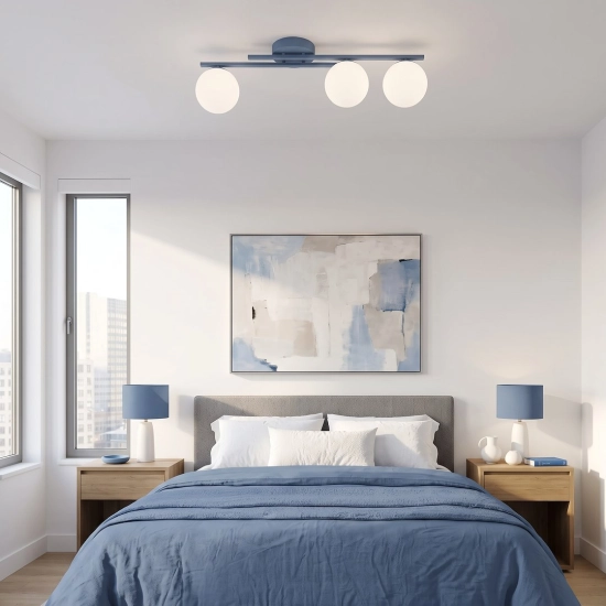 Lampa sufitowa KAIRO 3 DUSTY BLUE 1872/3 EMIBIG