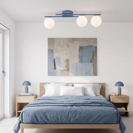 Lampa sufitowa KAIRO 3 DUSTY BLUE 1872/3 EMIBIG