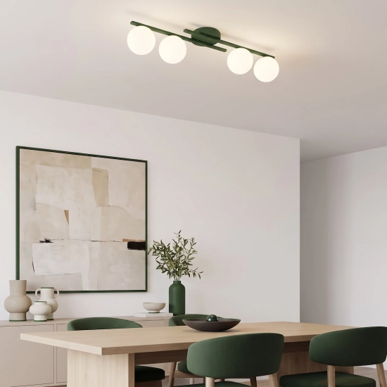 Lampa sufitowa KAIRO 4 OLIVE GREEN 1873/4 EMIBIG