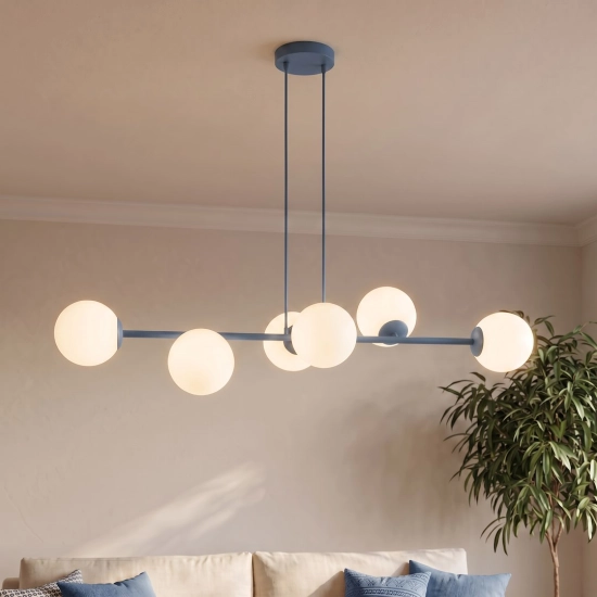 Lampa wisząca MAGNUS 6 DUSTY BLUE 1875/6 EMIBIG
