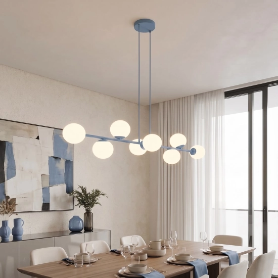Lampa wisząca MAGNUS 8 DUSTY BLUE 1875/8 EMIBIG