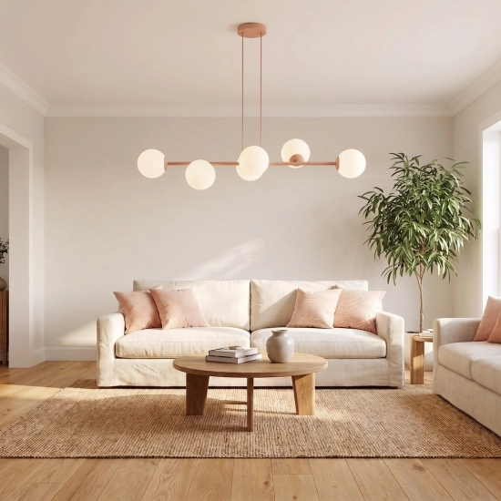 Lampa wisząca MAGNUS 6 CORAL 1877/6 EMIBIG