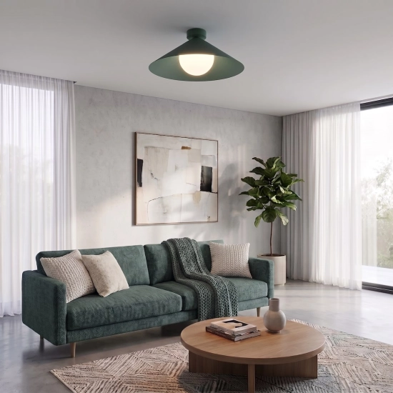 Lampa sufitowa MONO PLAFON 1M OLIVE GREEN 1880/1M EMIBIG
