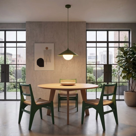 Lampa wisząca MONO WISZĄCA 1S OLIVE GREEN 1881/1S EMIBIG