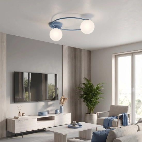 Lampa sufitowa SOPRA 2 DUSTY BLUE 1893/2 EMIBIG