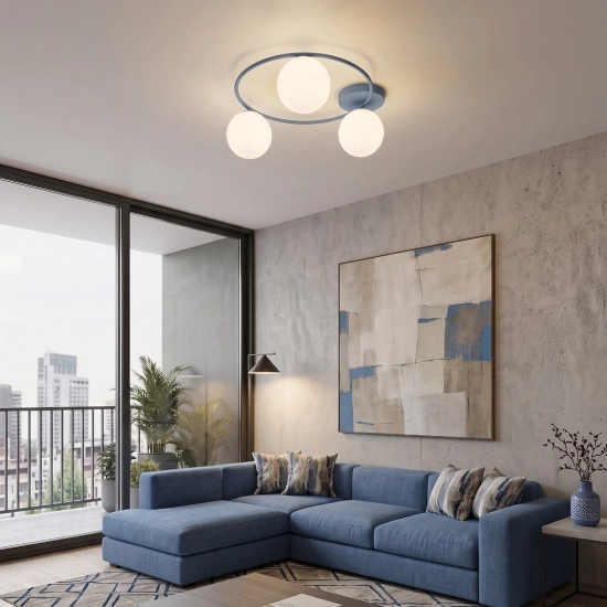 Lampa sufitowa SOPRA 3 DUSTY BLUE 1893/3 EMIBIG