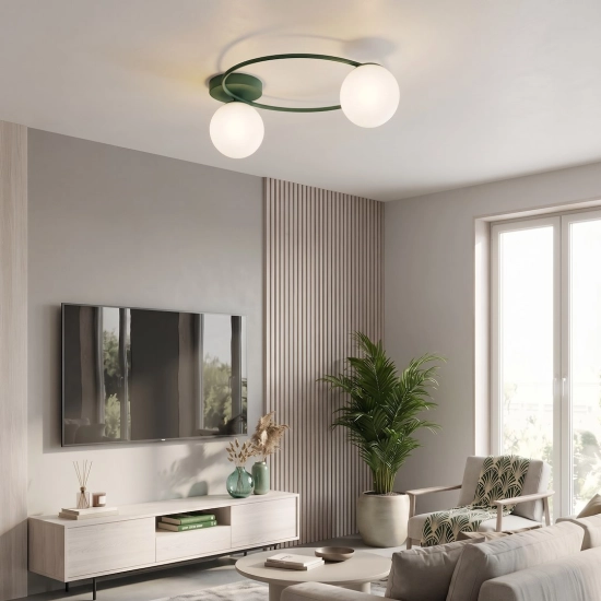 Lampa sufitowa SOPRA 2 OLIVE GREEN 1894/2 EMIBIG