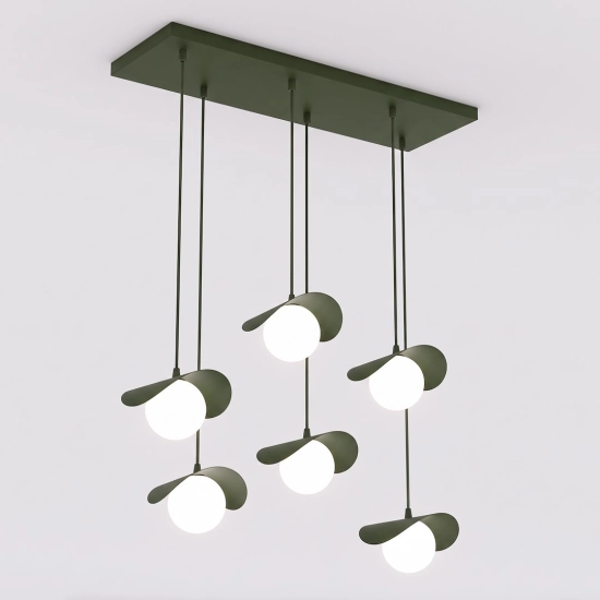 Lampa wisząca RITUAL 6 OLIVE GREEN 1897/6 EMIBIG