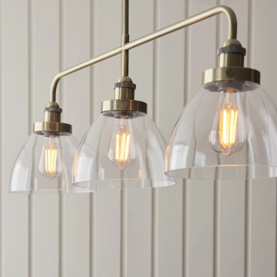Lampa wisząca Hansen 3lt Linear Pendant 103014 ENDON