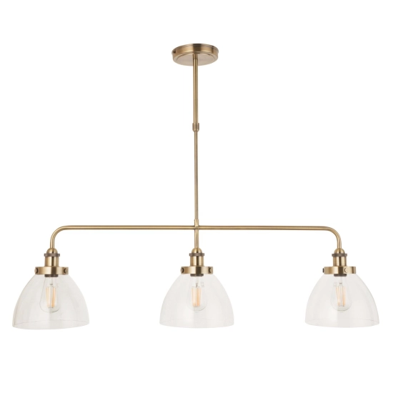 Lampa wisząca Hansen 3lt Linear Pendant 103014 ENDON