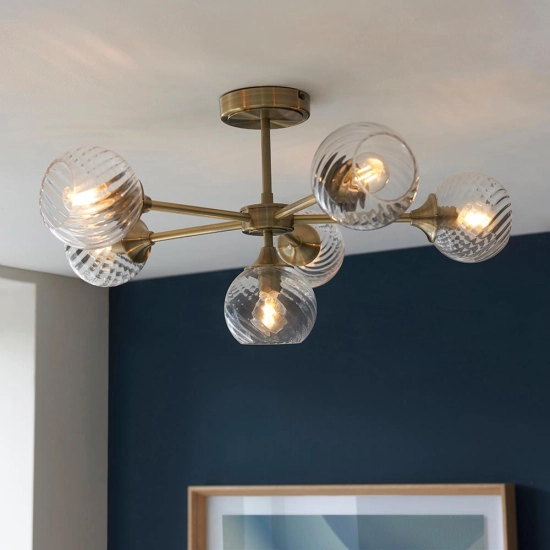 Lampa sufitowa ALLEGRA brass VI 103171 ENDON