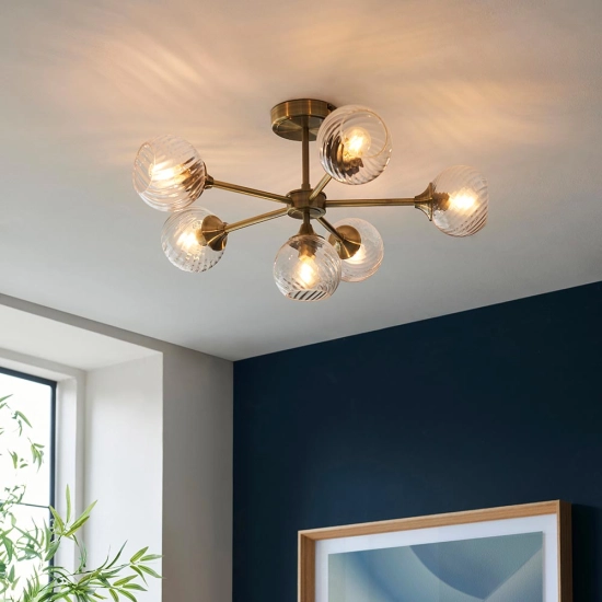 Lampa sufitowa ALLEGRA brass VI 103171 ENDON
