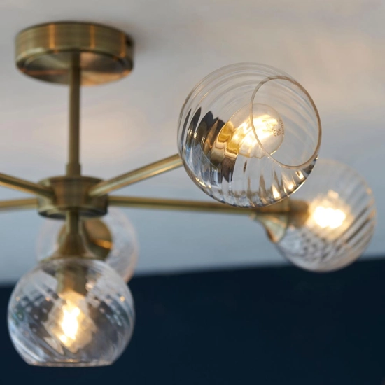 Lampa sufitowa ALLEGRA brass VI 103171 ENDON
