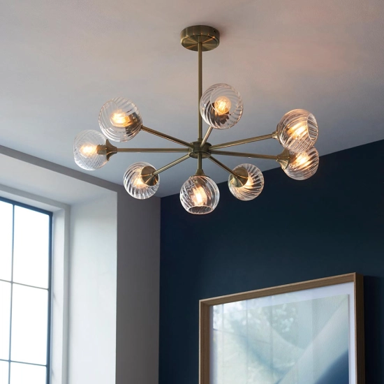 Lampa wisząca ALLEGRA brass VIII 103172 ENDON
