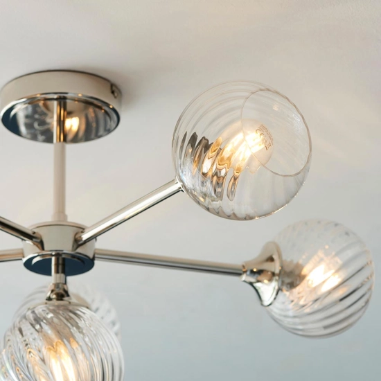 Lampa sufitowa ALLEGRA nickel VI 104050 ENDON