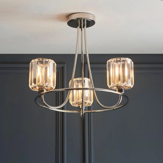 Lampa wisząca BERENICE nickel III 104107 ENDON