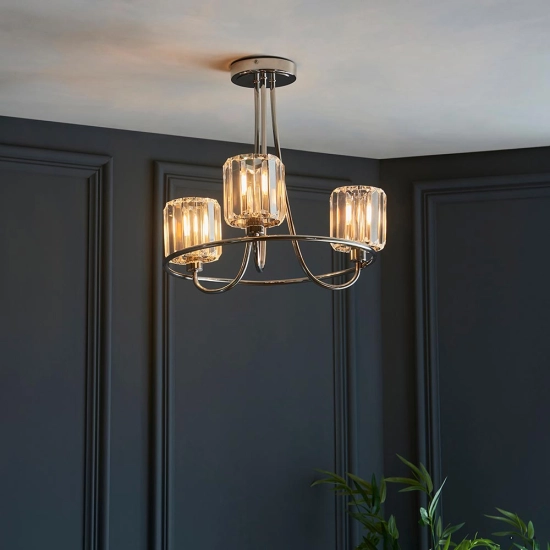 Lampa wisząca BERENICE nickel III 104107 ENDON