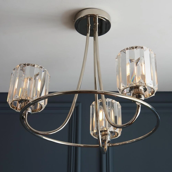 Lampa wisząca BERENICE nickel III 104107 ENDON