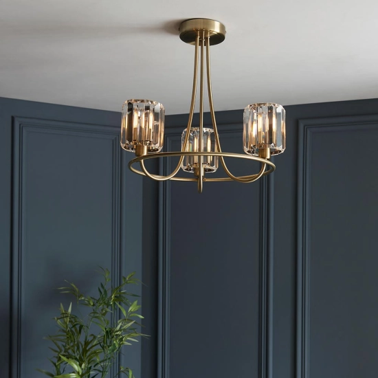 Lampa wisząca BERENICE brass III 107801 ENDON