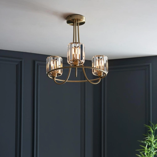 Lampa wisząca BERENICE brass III 107801 ENDON