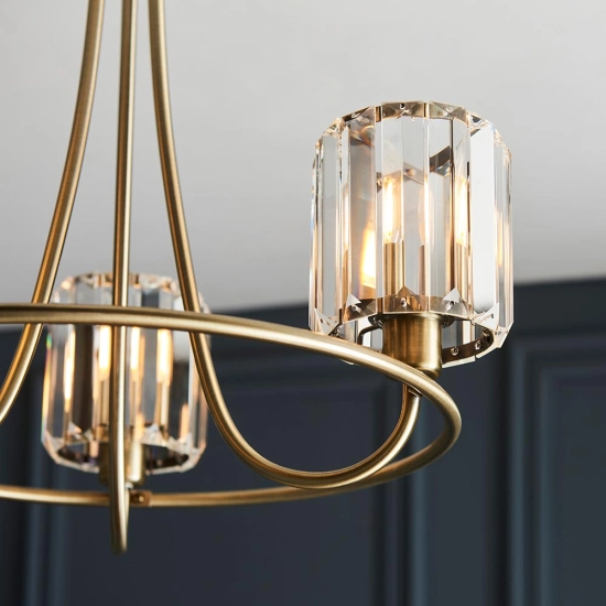 Lampa wisząca BERENICE brass III 107801 ENDON
