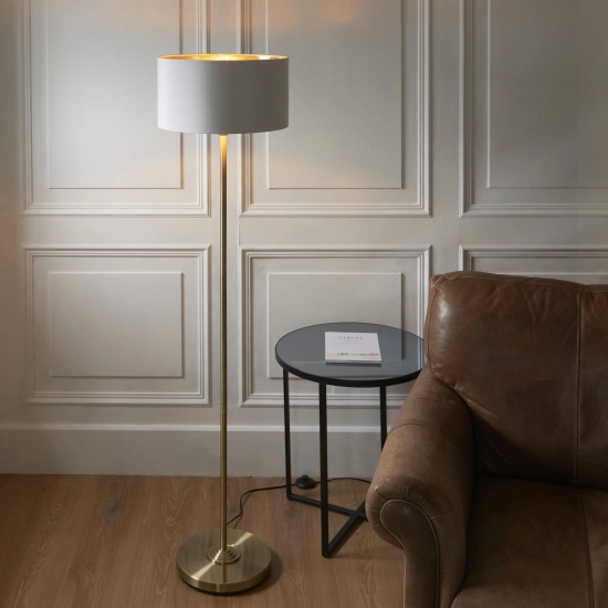 Lampa podłogowa HIGHCLERE brass 112571 ENDON