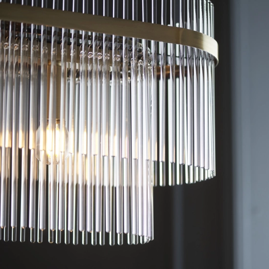 Lampa wisząca Marietta 4lt Linear Pendant 112573 ENDON