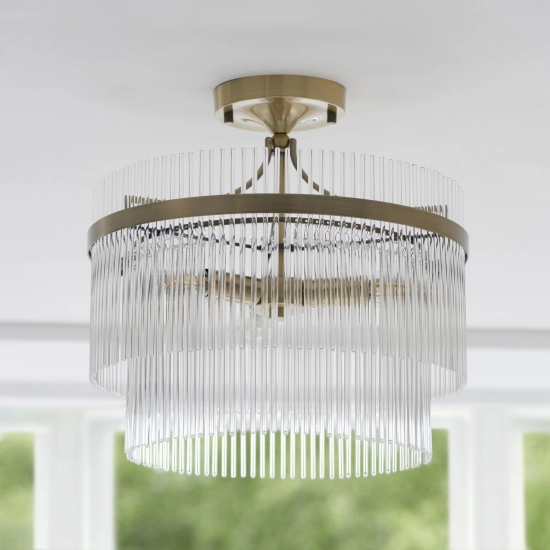 Lampa sufitowa Marietta 3lt Semi Flush 112575 ENDON