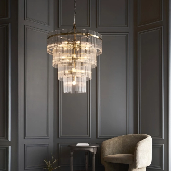 Lampa wisząca Marietta 16lt Tiered Pendant 112576 ENDON