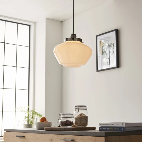 Lampa wisząca CAMBERLEY nickel-opal 96174 ENDON