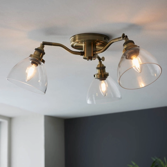 Lampa sufitowa Hansen 3lt Semi Flush 97247 ENDON