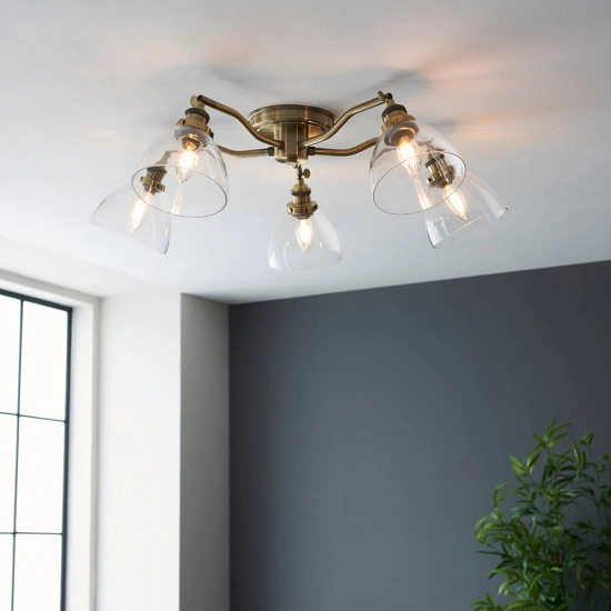 Lampa sufitowa Hansen 5lt Semi Flush 97248 ENDON