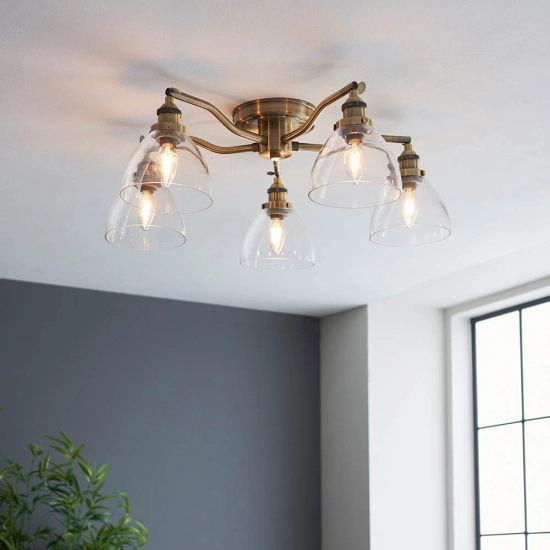 Lampa sufitowa Hansen 5lt Semi Flush 97248 ENDON