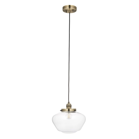 Lampa wisząca CAMBERLEY brass-transparent 97691 ENDON