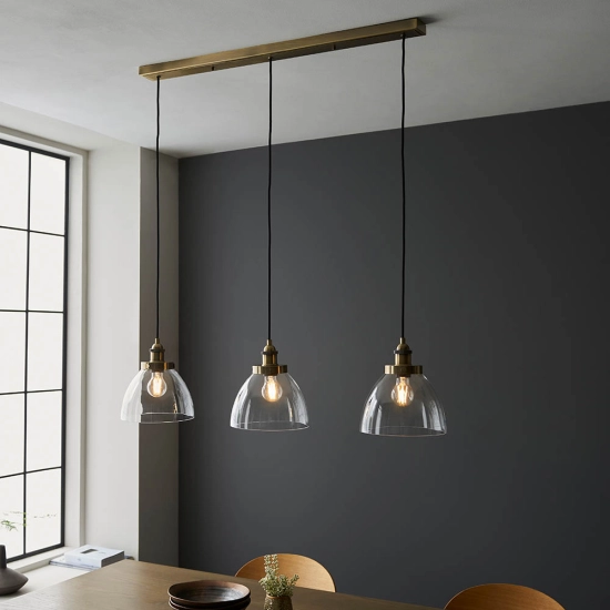 Lampa wisząca Hansen 3lt Linear Pendant 98114 ENDON