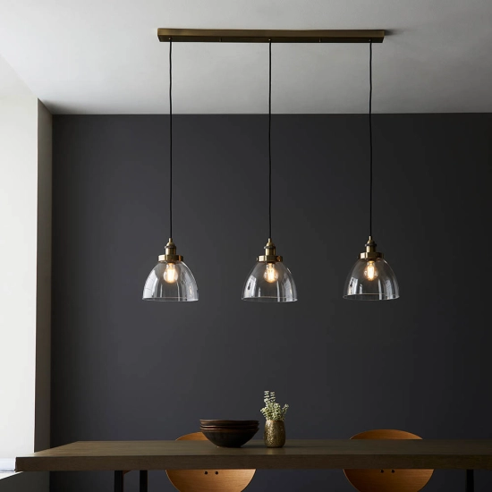 Lampa wisząca Hansen 3lt Linear Pendant 98114 ENDON
