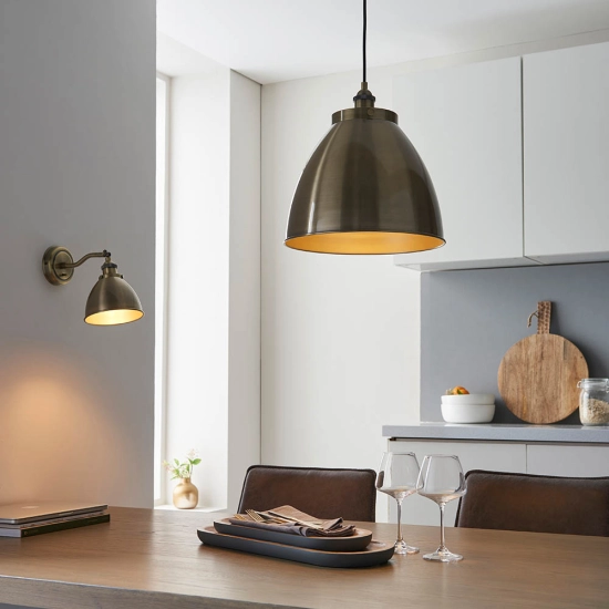 Lampa wisząca FRANKLIN brass I 98744 ENDON