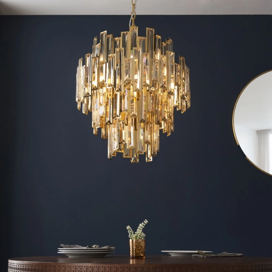 Lampa wisząca VIVIANA gold XII 98925 ENDON