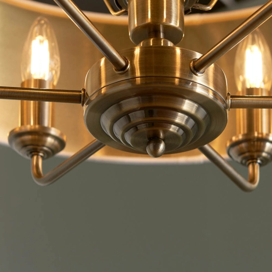 Lampa wisząca HIGHCLERE brass VI 98933 ENDON