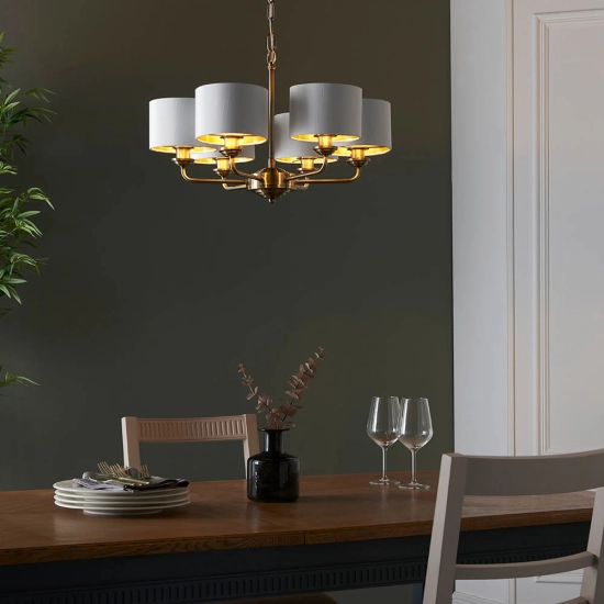 Lampa wisząca HIGHCLERE brass VI 98936 ENDON