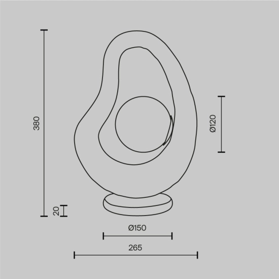 Lampa stołowa Opus MOD380TL-01GR Maytoni - zdjęcie dodatkowe 4