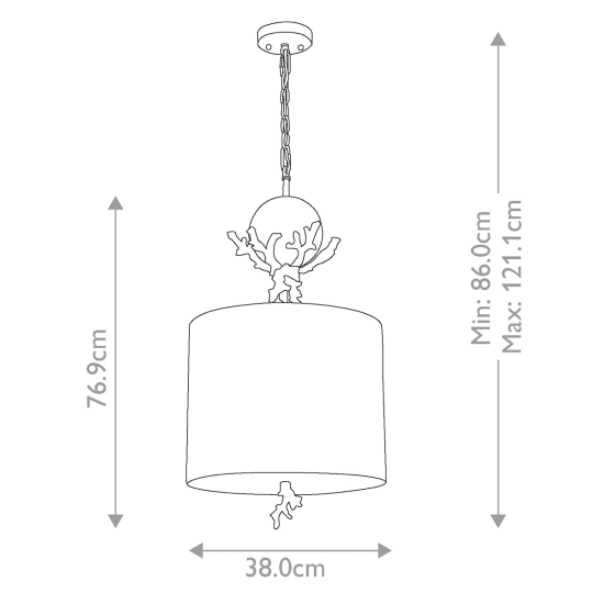 Lampa wisząca Trellis – 1 źródło światła FB-TRELLIS-P Elstead Lighting