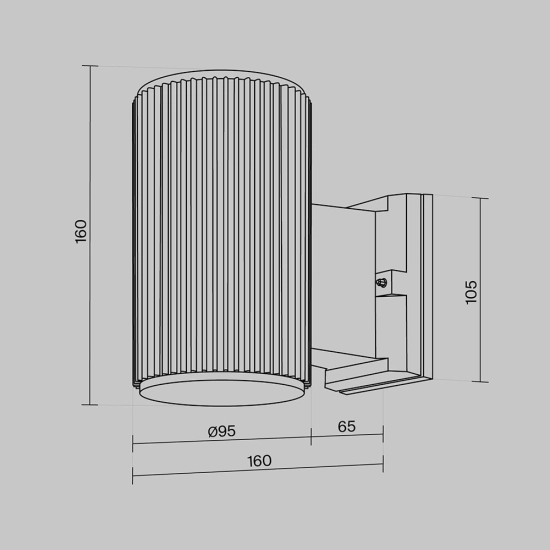 Kinkiet Wall Lamp Rando O419WL-01W Maytoni - zdjęcie dodatkowe 6