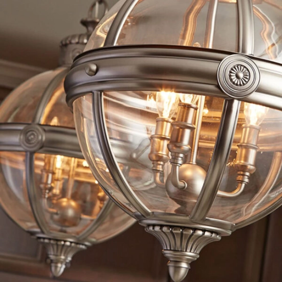 Żyrandol Adams – 3 źródła światła – Antyczny nikiel FE-ADAMS-3P-ANL Elstead Lighting