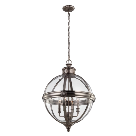 kinkiecik.pl Żyrandol Adams – 4 źródła światła – Antyczny nikiel FE-ADAMS-4P-ANL Elstead Lighting