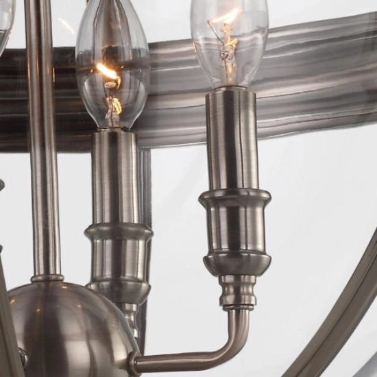 Żyrandol Adams – 4 źródła światła – Antyczny nikiel FE-ADAMS-4P-ANL Elstead Lighting