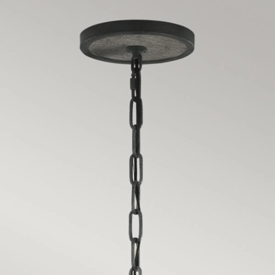 Lampa wisząca Allier – 4 źródła światła – Postarzane drewno dębowe / Antyczne kute żelazo FE-ALLIER-4P-WW Elstead Lighting